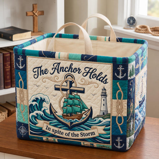 Christian Fishing Quilted Storage Basket GFTONMU2010