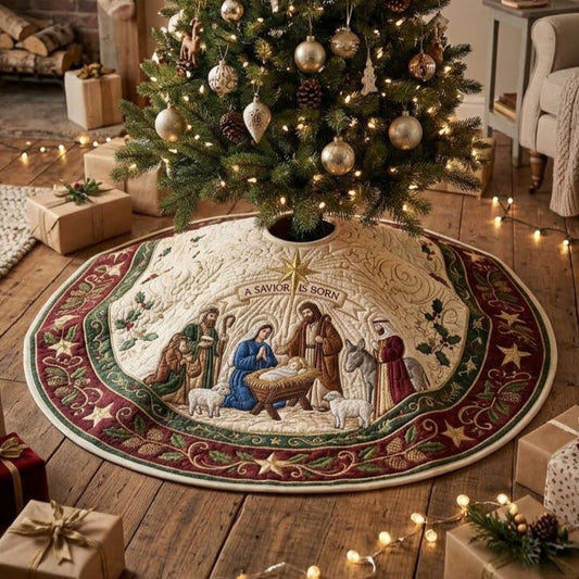 Nativity Scene Quilted Tree Skirt GFTONMU2011