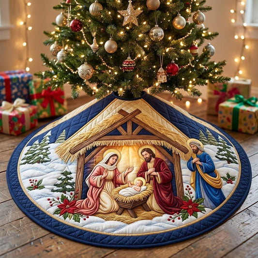 Nativity Scene Quilted Tree Skirt GFTONMU2012