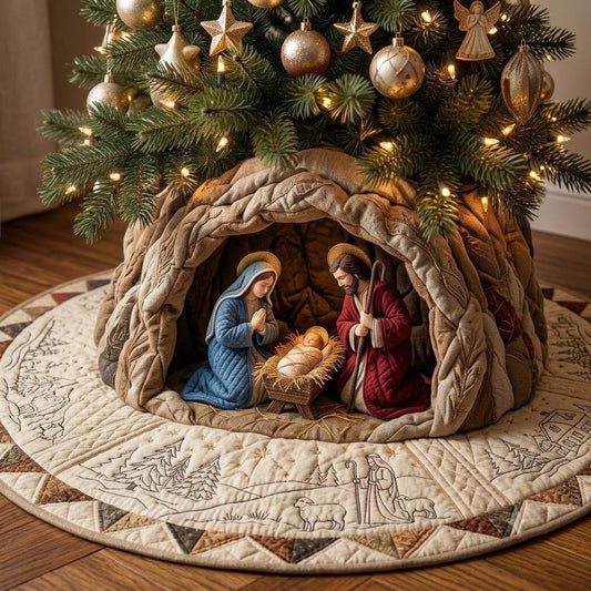 Nativity Scene Quilted Tree Skirt GFTONMU2014