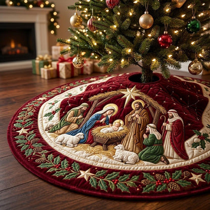 Nativity Scene Quilted Tree Skirt GFTONMU2015