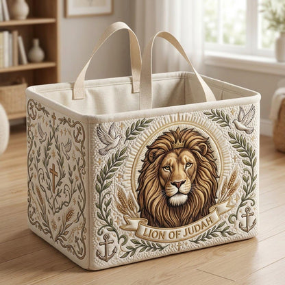Christian Faith Quilted Storage Basket GFTONMU2040