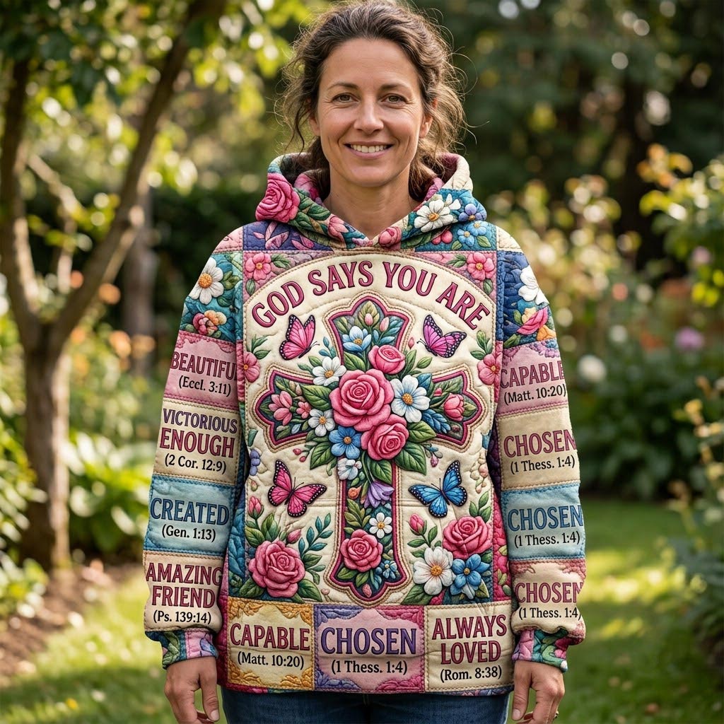 Floral Bible Hoodie GFTONMU2073