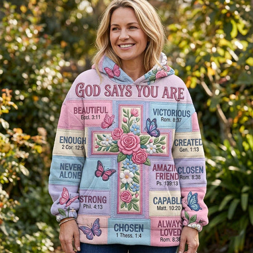 Floral Bible Hoodie GFTONMU2074