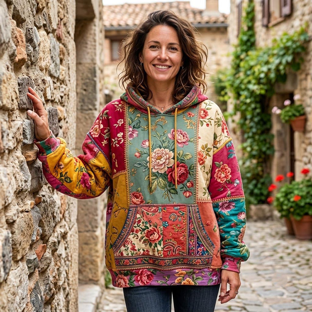Boho Vintage Hoodie GFTONMU2106