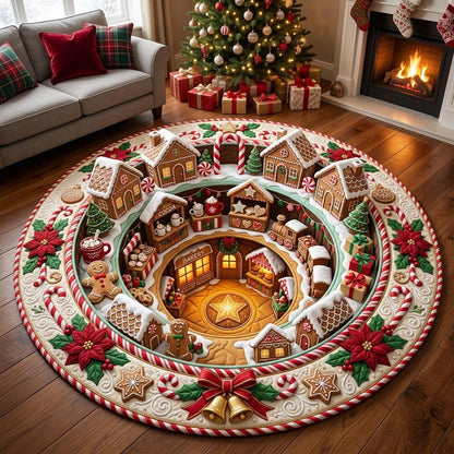 Christmas Quilted Round Mat GFTONMU2151