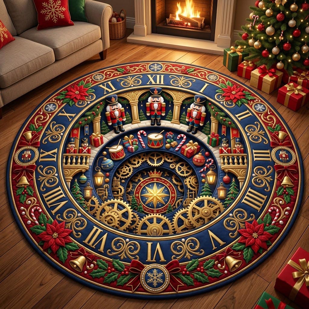 Christmas Quilted Round Mat GFTONMU2154