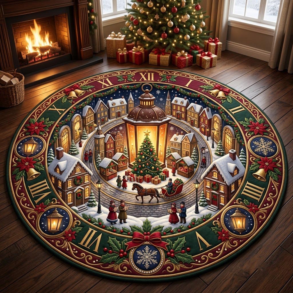 Christmas Quilted Round Mat GFTONMU2155