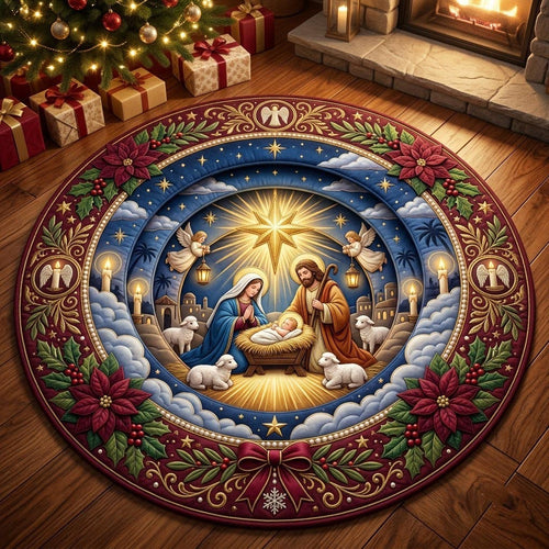 Christmas Quilted Round Mat GFTONMU2157