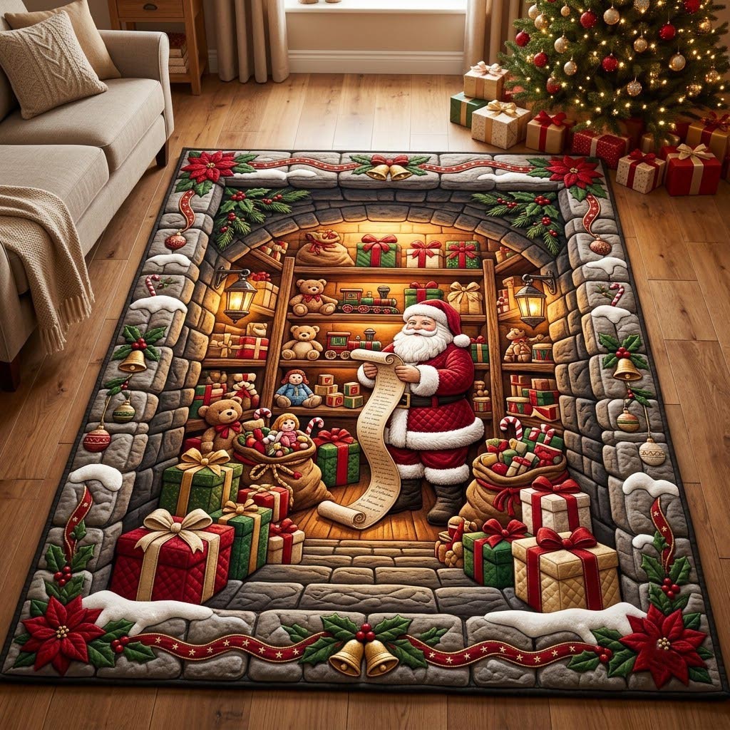 Santa Claus Area Rug GFTONMU2214
