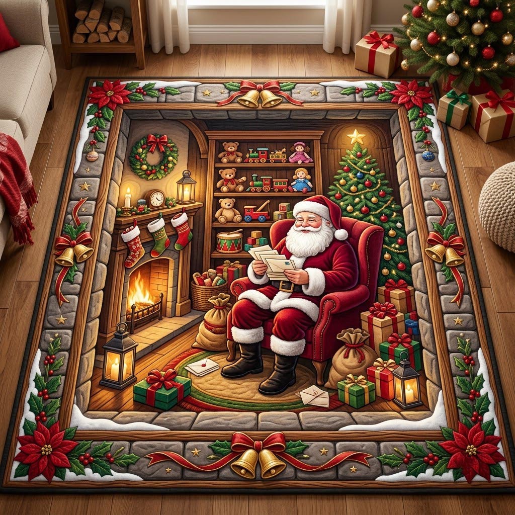 Santa Claus Area Rug GFTONMU2218