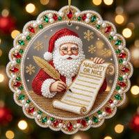 Santa Claus Christmas Mica Ornament GFTONMU2223