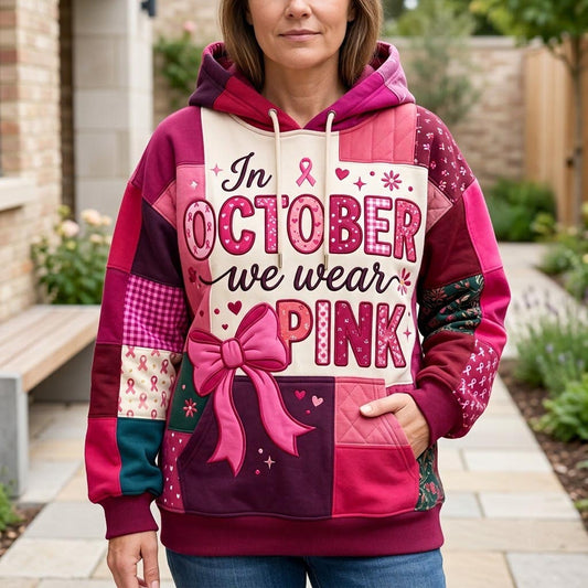 In October We Wear Pink Hoodie GFTONMU2252