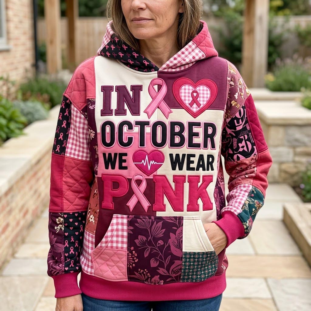 In October We Wear Pink Hoodie GFTONMU2253