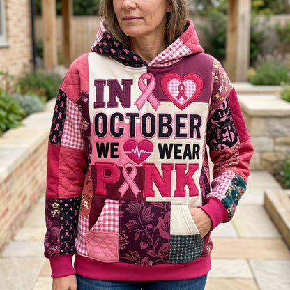 In October We Wear Pink Hoodie GFTONMU2253