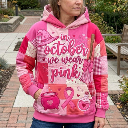 In October We Wear Pink Hoodie GFTONMU2257