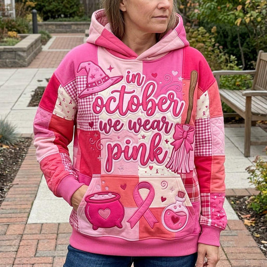 In October We Wear Pink Hoodie GFTONMU2257
