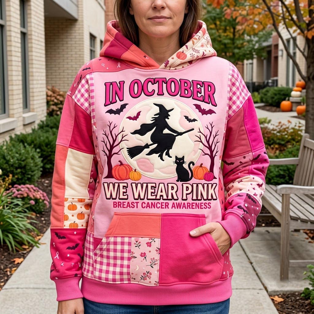 In October We Wear Pink Hoodie GFTONMU2262
