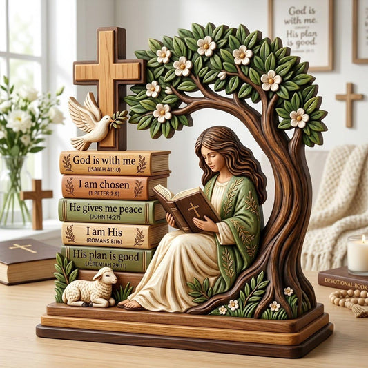Christian Reading Wooden Block 3-Layers GFTONMU2287