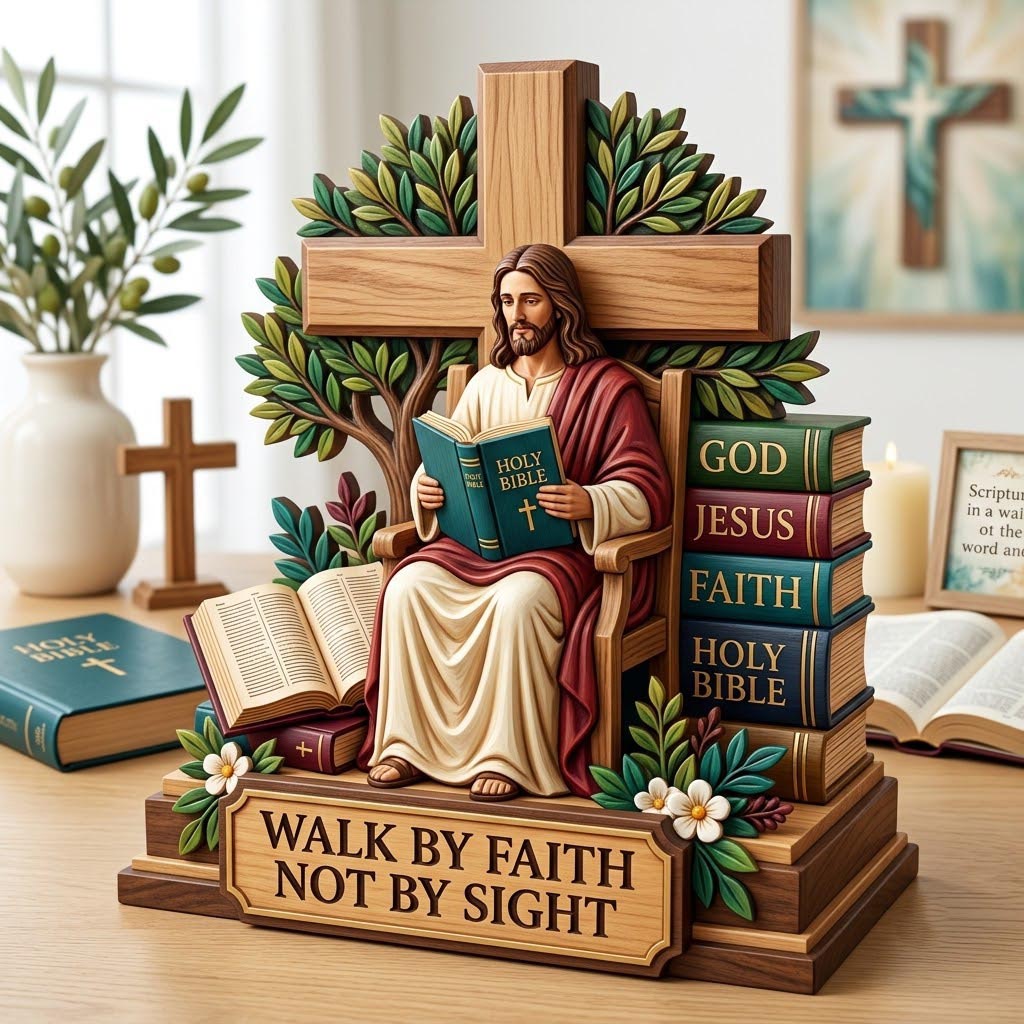 Jesus Bless Wooden Block 3-Layers GFTONMU2290