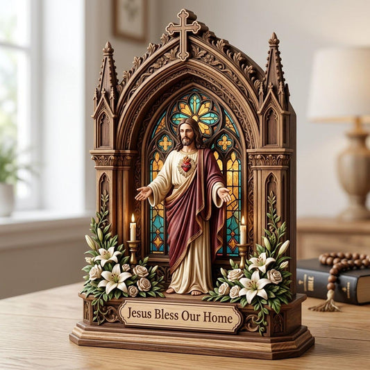 Jesus Bless Wooden Block 3-Layers GFTONMU2292