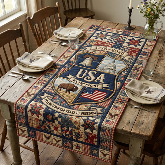 Heritage Patch Quilted Table Runner GFTONMU230