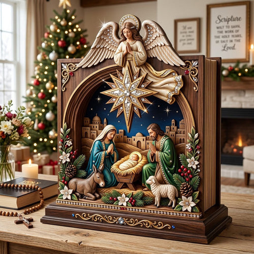 Nativity Scene Wooden Block 3-Layers GFTONMU2320