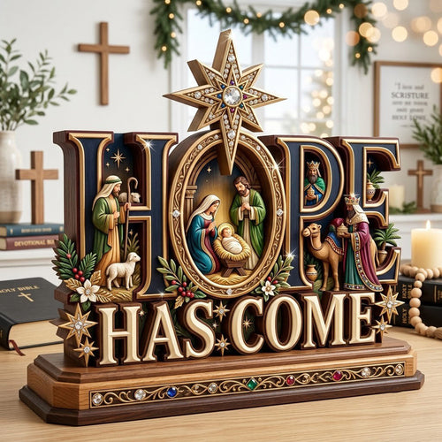 Nativity Scene Wooden Block 3-Layers GFTONMU2322
