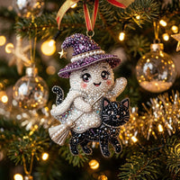 Halloween Ghost Christmas Mica Ornament GFTONMU2340