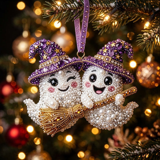 Halloween Ghost Christmas Mica Ornament GFTONMU2343