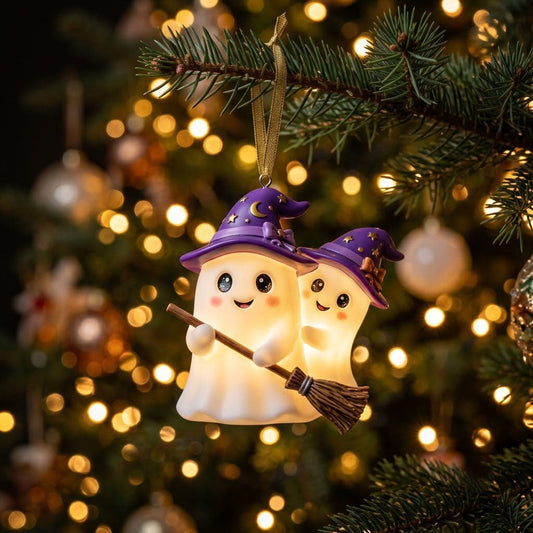 Halloween Ghost Christmas Mica Ornament GFTONMU2345