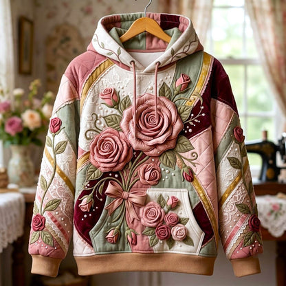 Floral Patchwork Hoodie GFTONMU2543