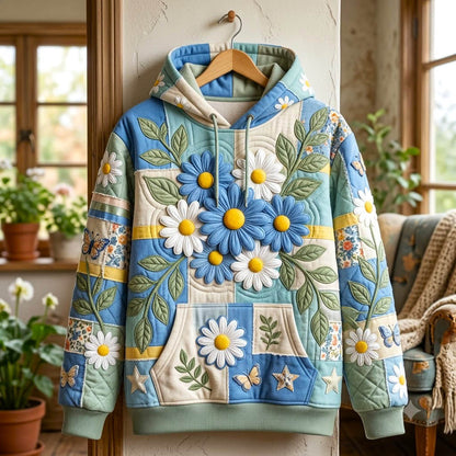 Floral Patchwork Hoodie GFTONMU2545