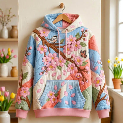 Floral Patchwork Hoodie GFTONMU2548