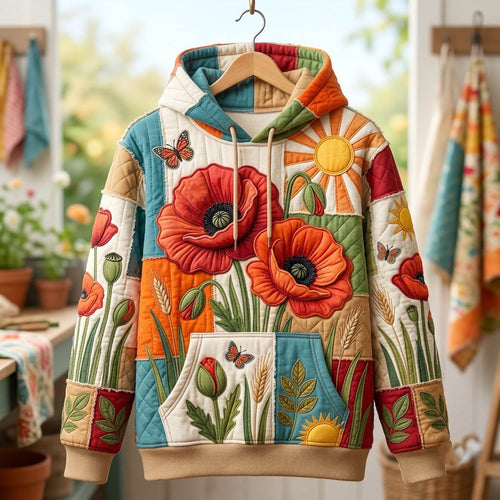 Floral Patchwork Hoodie GFTONMU2550