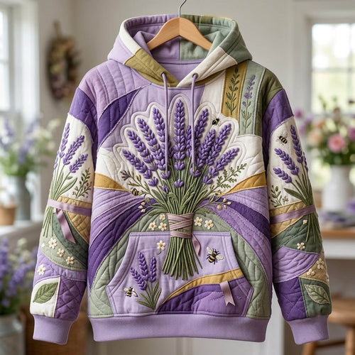 Floral Patchwork Hoodie GFTONMU2551