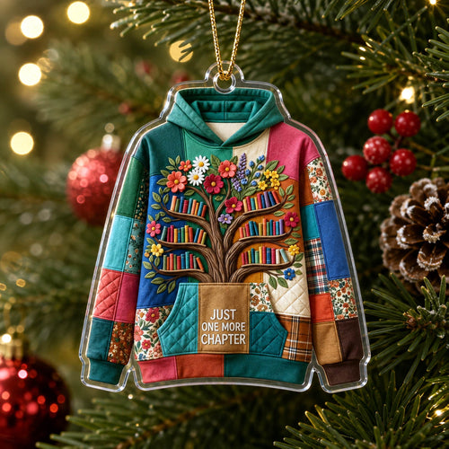 Book Lover Christmas Mica Ornament GFTONMU2552