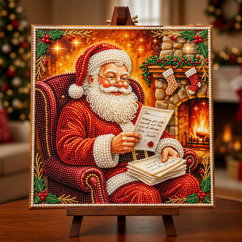 Santa Claus DIY Diamond Pearl Art Kit GFTONMU2576
