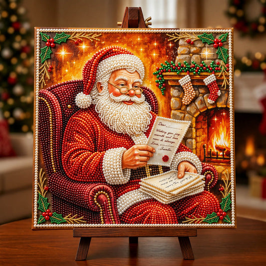 Santa Claus DIY Diamond Pearl Art Kit GFTONMU2576