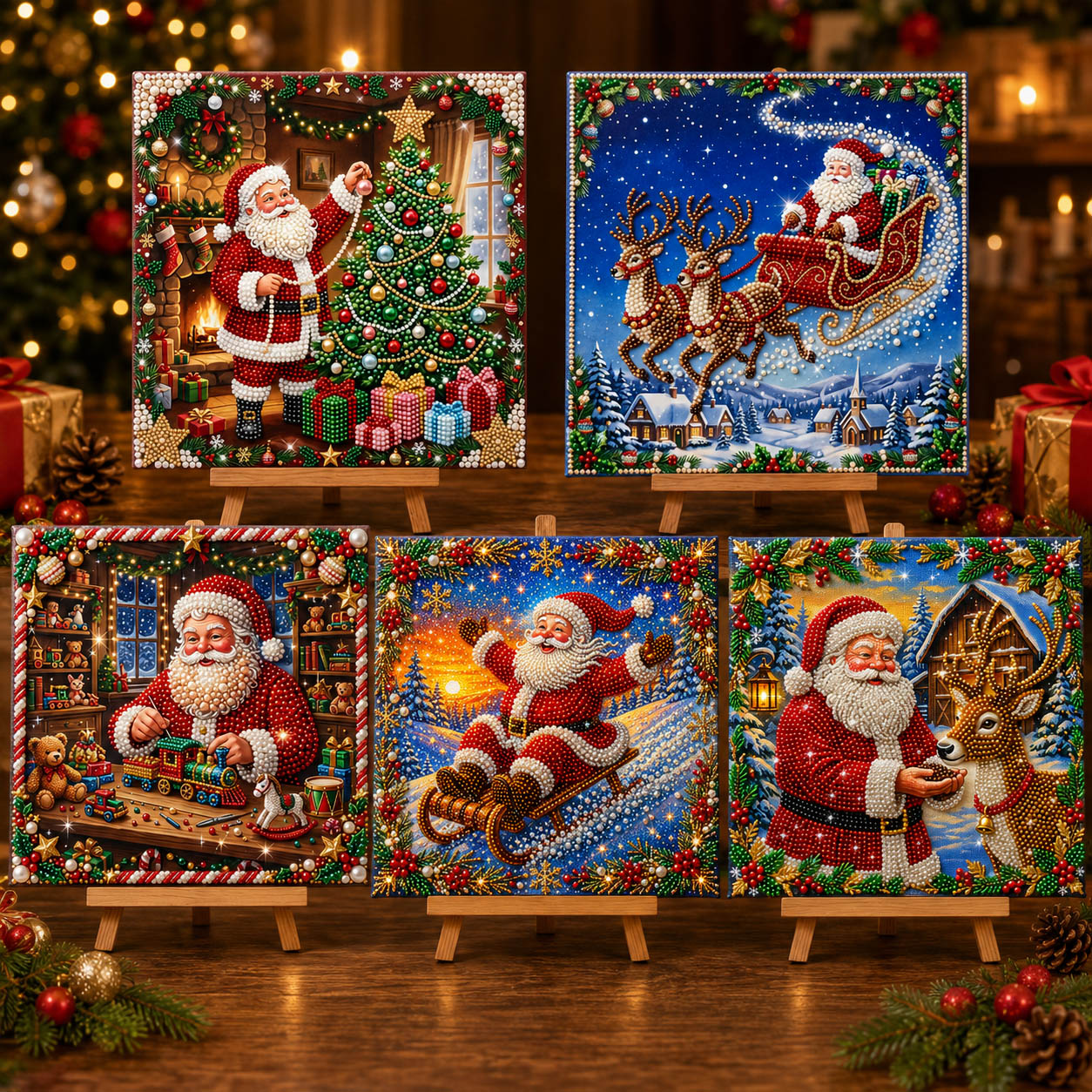 🔥 EARLY CHRISTMAS SALE 49% OFF - Christmas Santa DIY Diamond Pearl Art Kit