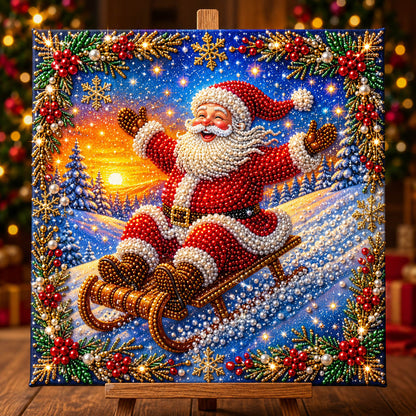 Santa Claus DIY Diamond Pearl Art Kit GFTONMU2581