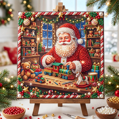 Santa Claus DIY Diamond Pearl Art Kit GFTONMU2582