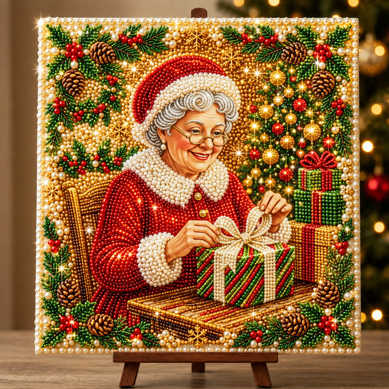 🔥 EARLY CHRISTMAS SALE 49% OFF - Merry Christmas DIY Diamond Pearl Art Kit GFTONMU2623