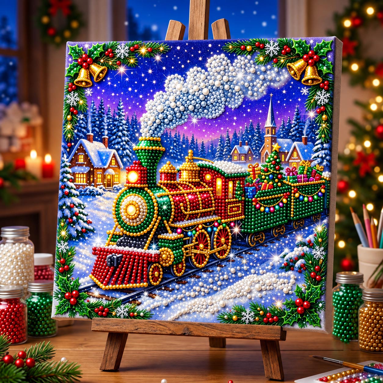 🔥 EARLY CHRISTMAS SALE 49% OFF - Merry Christmas DIY Diamond Pearl Art Kit GFTONMU2623
