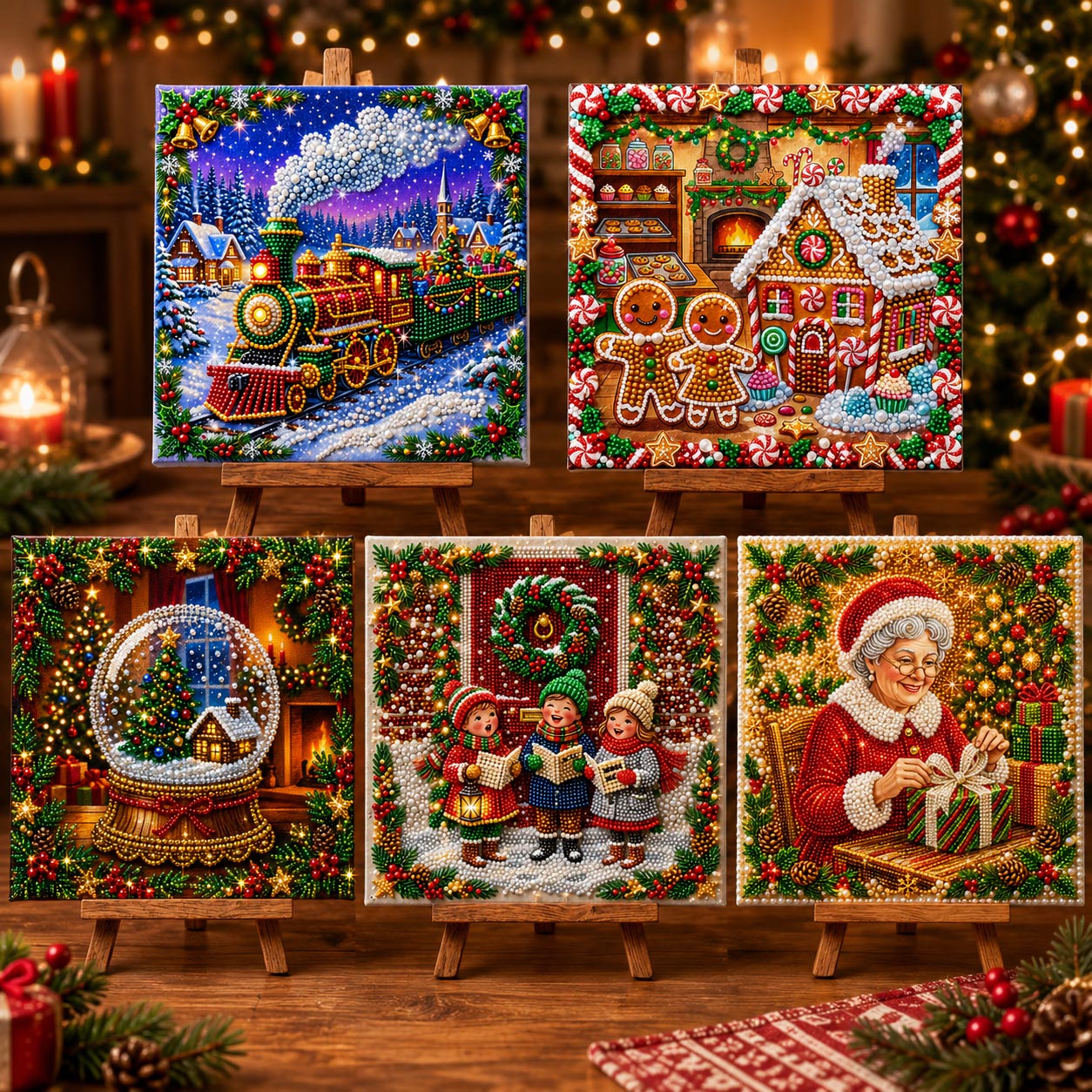 🔥 EARLY CHRISTMAS SALE 49% OFF - Merry Christmas DIY Diamond Pearl Art Kit GFTONMU2623