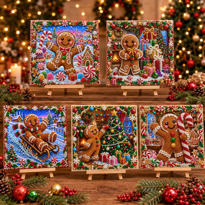 🔥 EARLY CHRISTMAS SALE 49% OFF - Gingerbread Man DIY Diamond Pearl Art Kit GFTONMU2624
