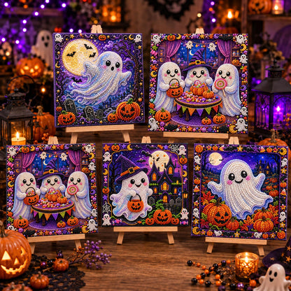 🔥 EARLY HALLOWEEN SALE 49% OFF - Halloween Ghost Cardinal DIY Diamond Pearl Art Kit GFTONMU2625