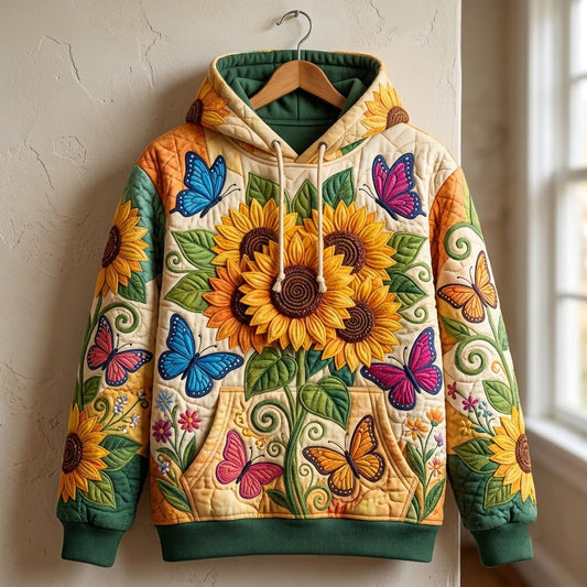 Sunflower Patchwork Hoodie GFTONMU2655