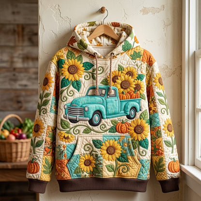 Sunflower Patchwork Hoodie GFTONMU2659