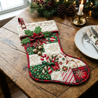 Merry Christmas Custom Shape Quilted Place Mat GFTONMU2712